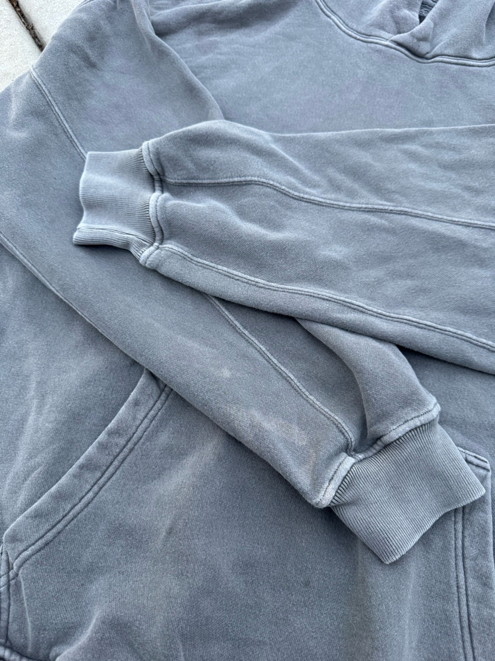 2 Abercrombie & Fitch Soft A&F Essential Hoodie Bundle Faded Black Gray Size XL - Picture 12 of 15